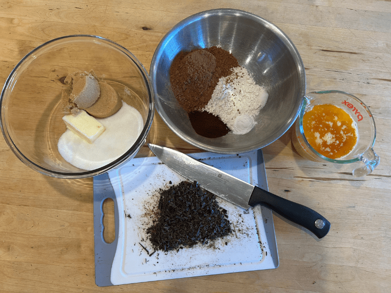 ingredients measured